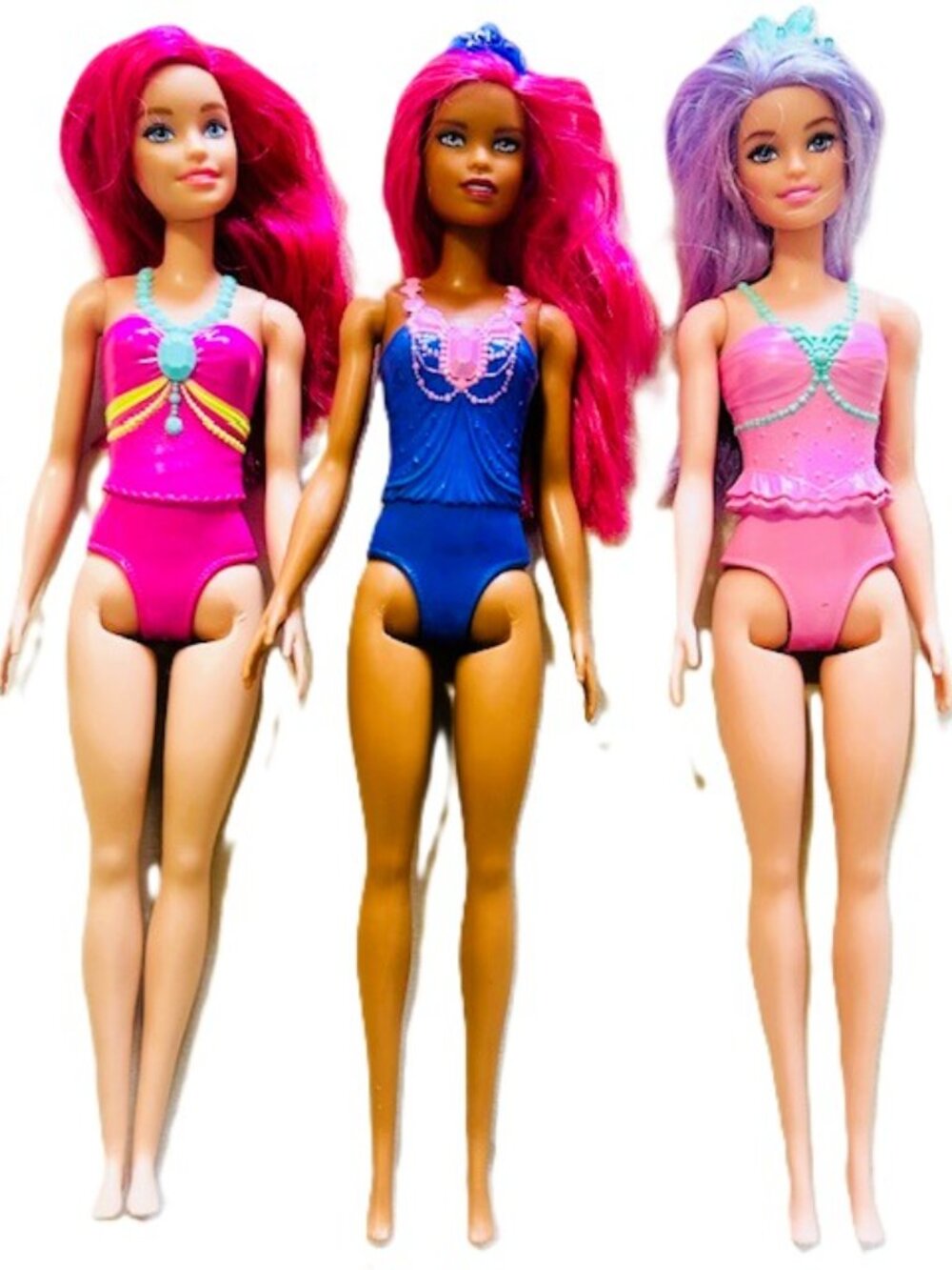 Mattel Barbie Dolls Lot of 3 No Clothes Read